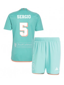 Inter Miami Sergio Busquets #5 Dječji Rezervni Dres kompleti 2024-25 Kratak Rukavima (+ kratke hlače)